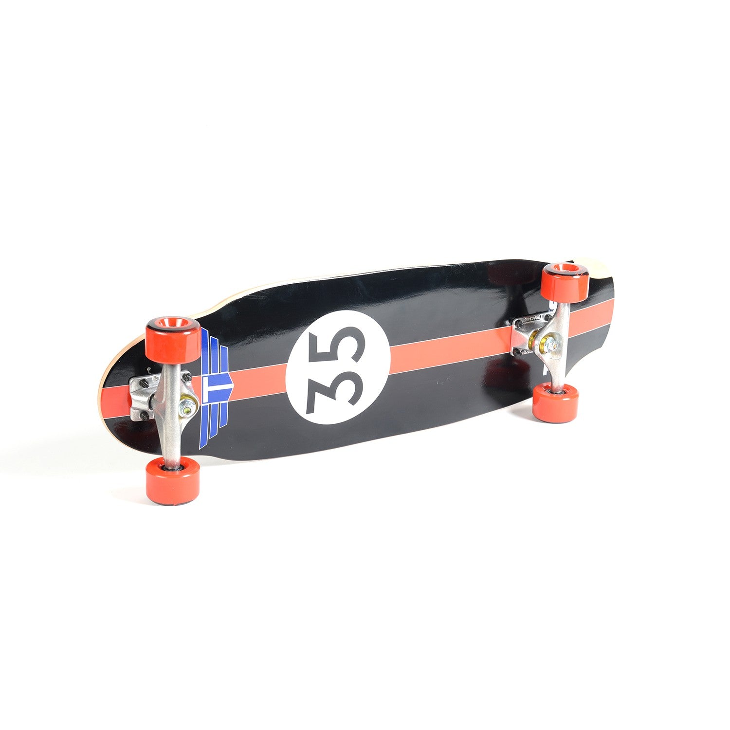 Skateboard Cruiser TRACKER TRUCKS Pool Cruiser 9.25"x31.75" - Red Wheels