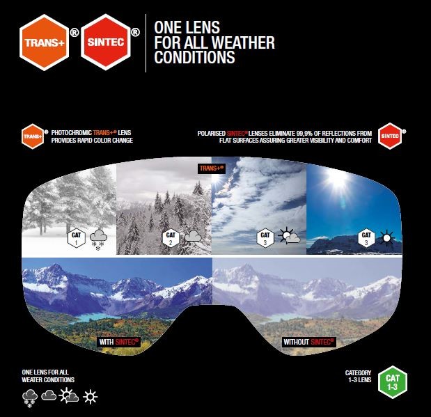 Sinner - Masque Snow Vorlage - Mat Black / Blue Oil