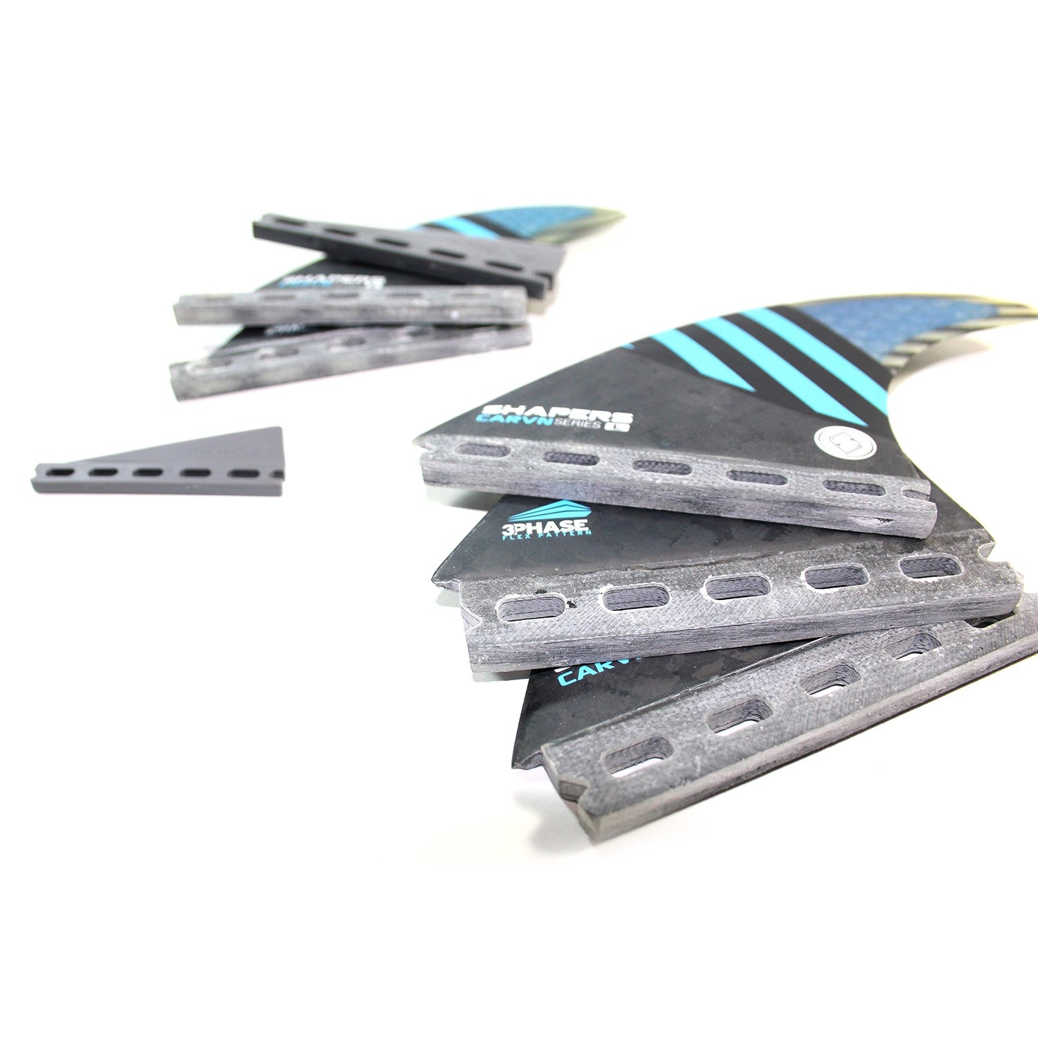 Set of 6 SHAPERS fins - HYBRID CARV'N - Large - Futures