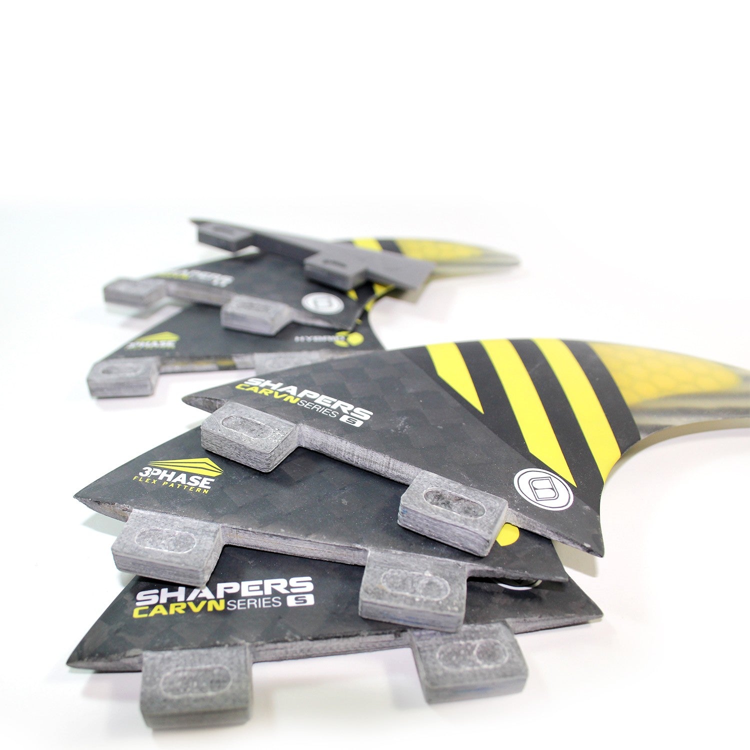 Set of 6 fins SHAPERS - HYBRID CARV'N - Small - FCS