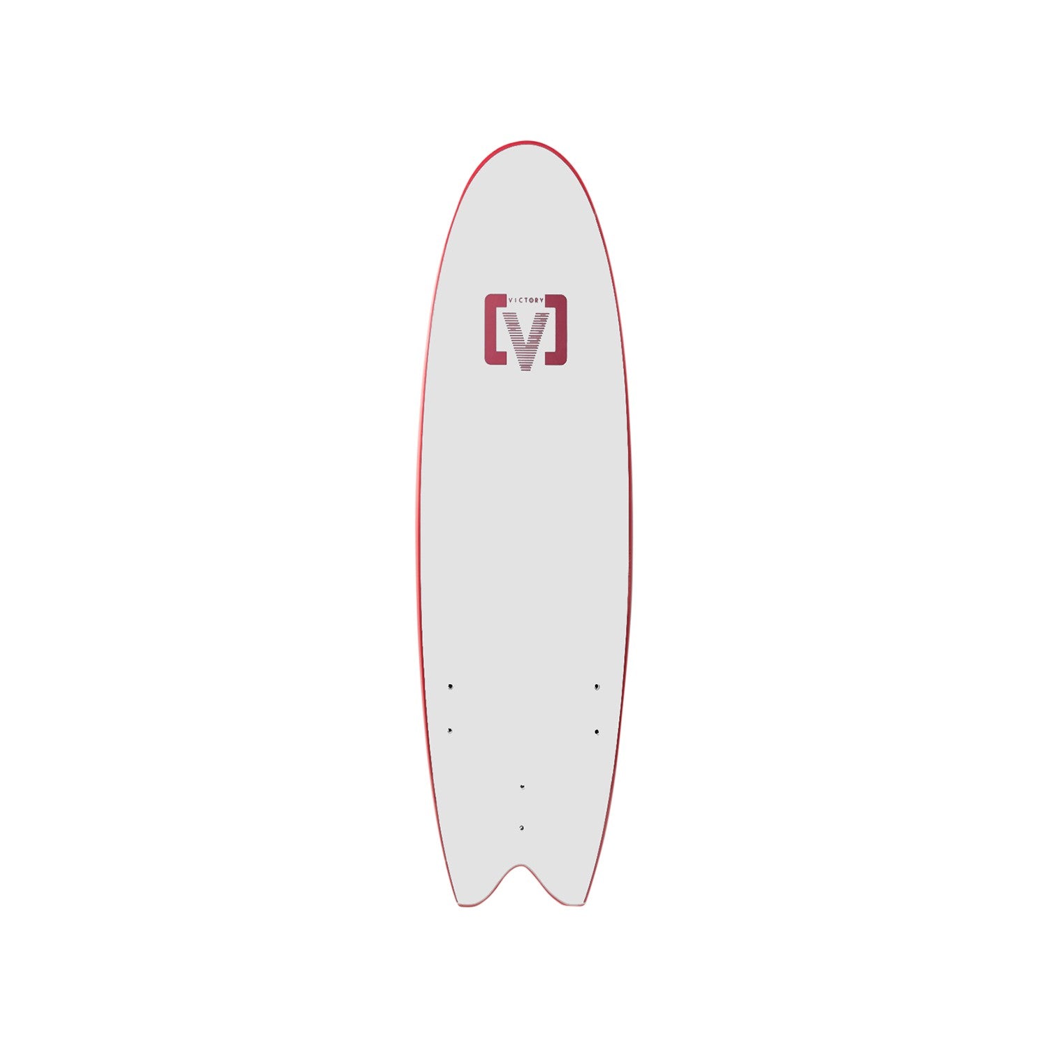 VICTORY - EPS Softboard - Tabla de surf de espuma - Fish 6'6 - Rojo