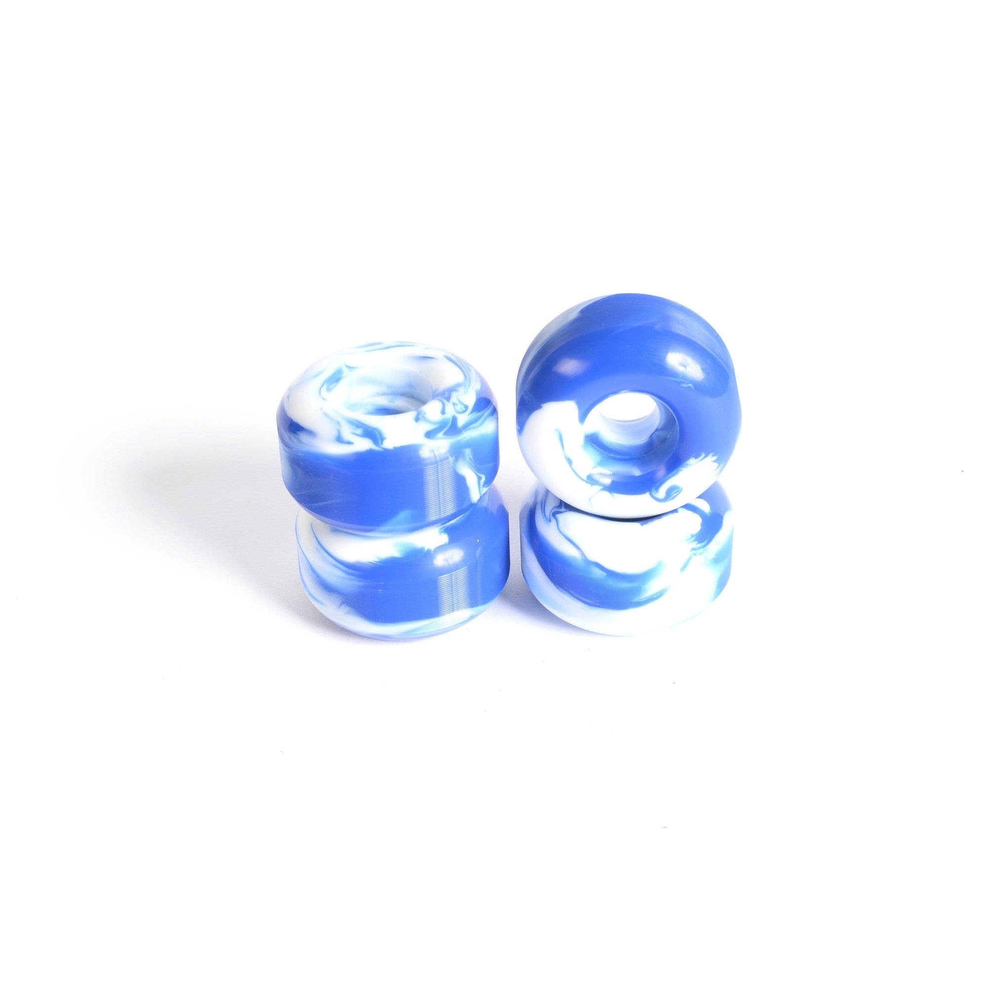 Roues skateboard - YOCAHER 52x30mm 99a - Swirl Blue/White