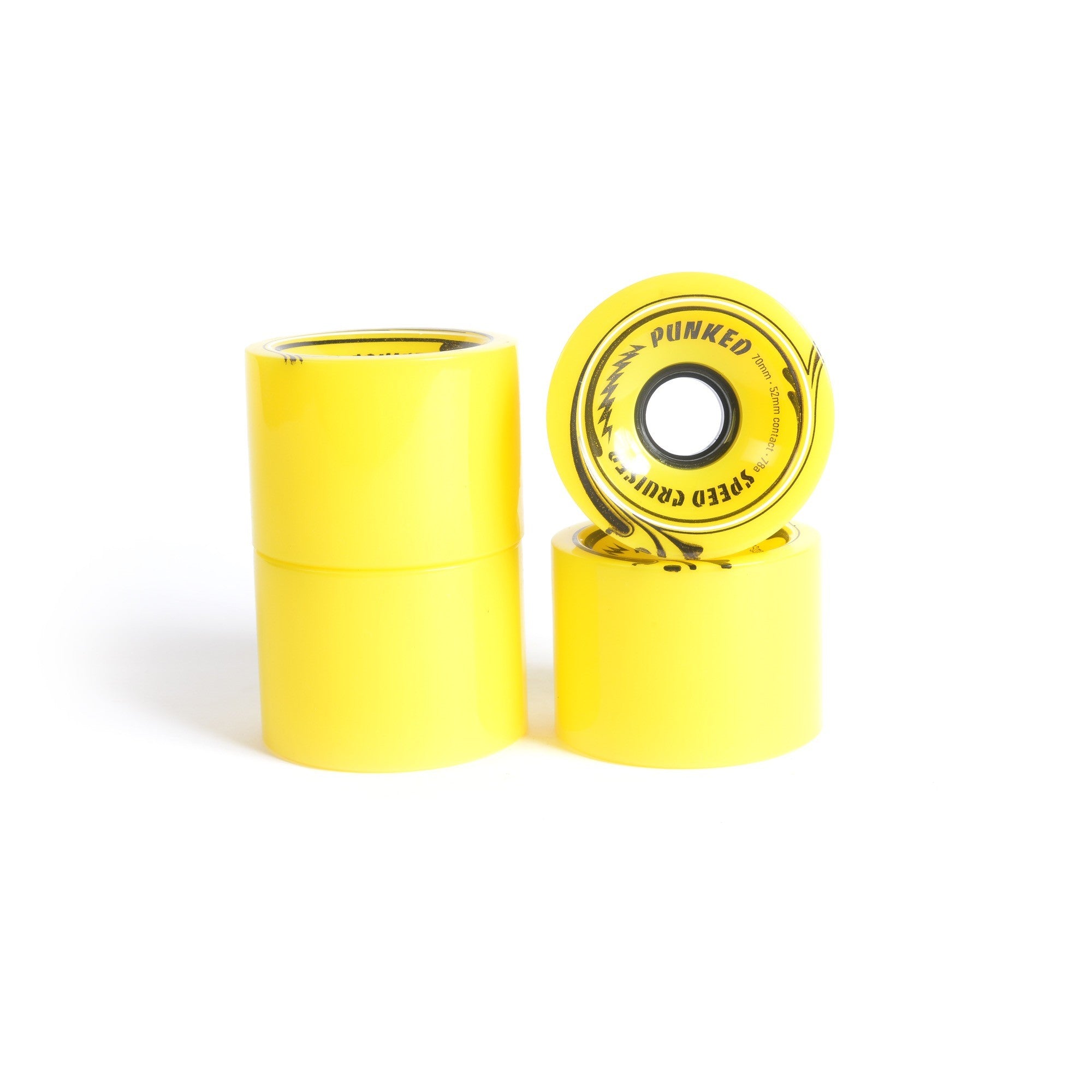 Roues skateboard - YOCAHER 70x52mm 78a - Yellow