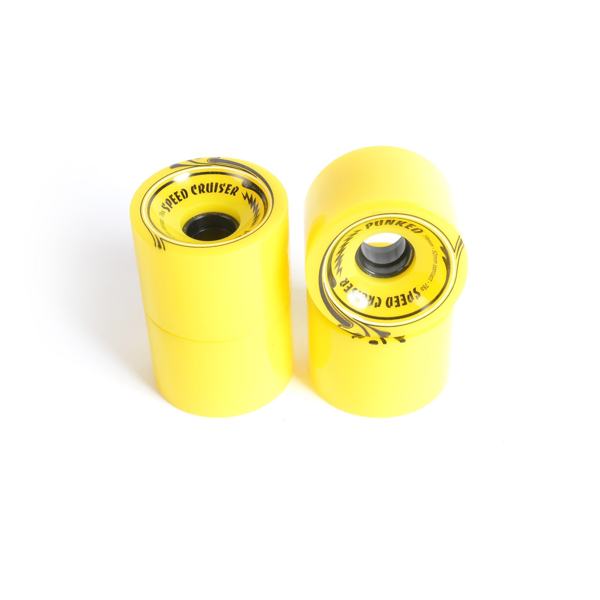 Roues skateboard - YOCAHER 70x52mm 78a - Yellow