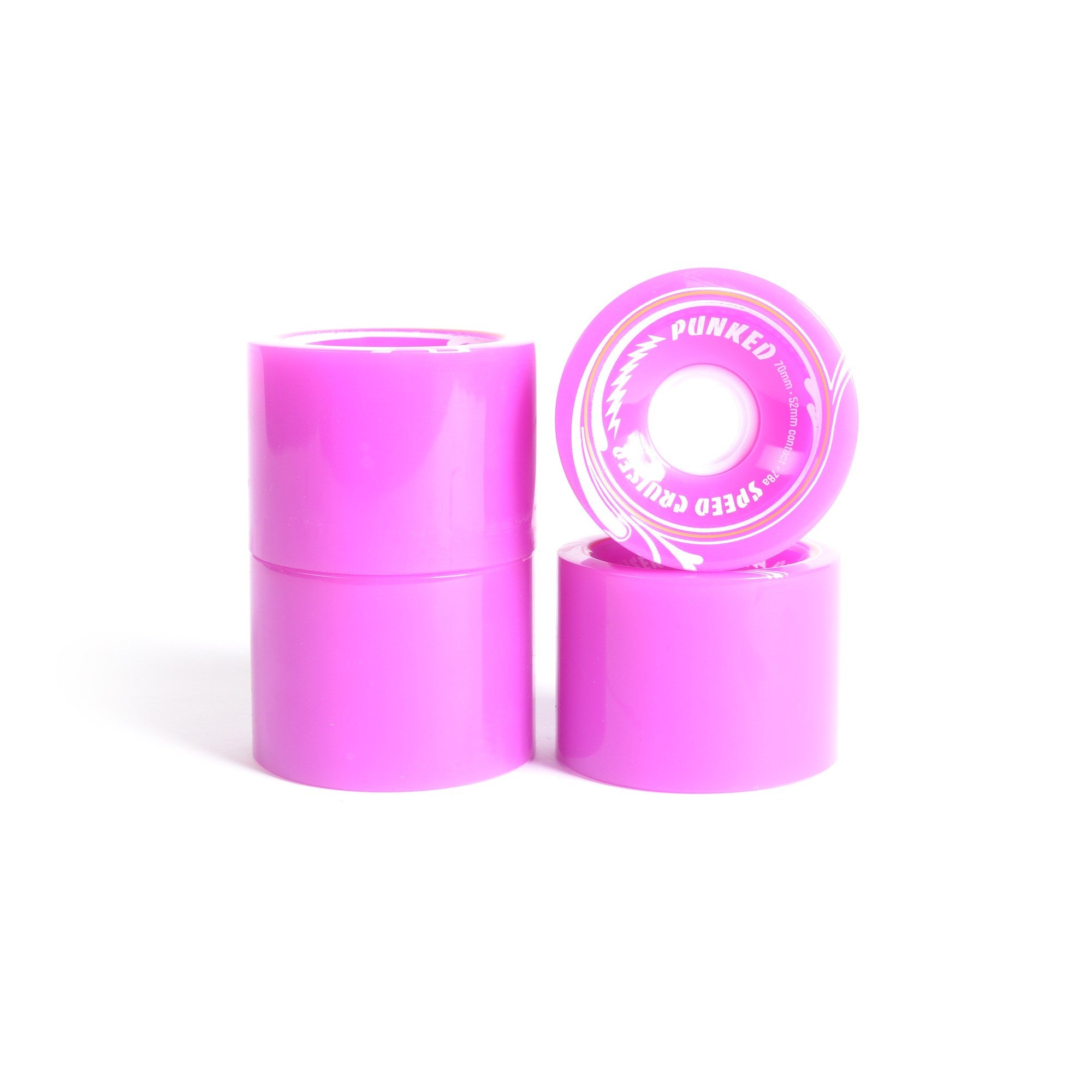 Roues skateboard - YOCAHER 70x52mm 78a - Purple