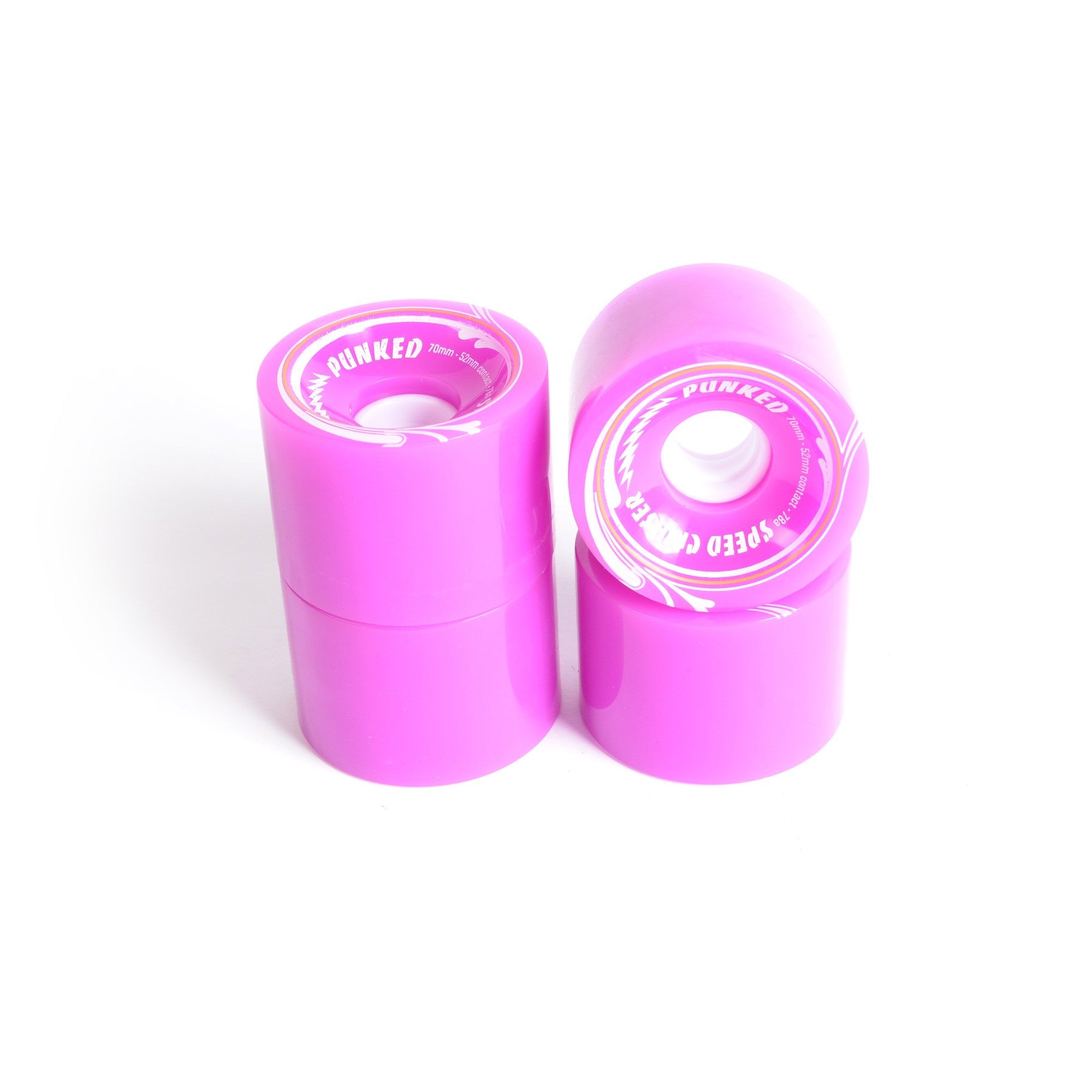 Roues skateboard - YOCAHER 70x52mm 78a - Purple