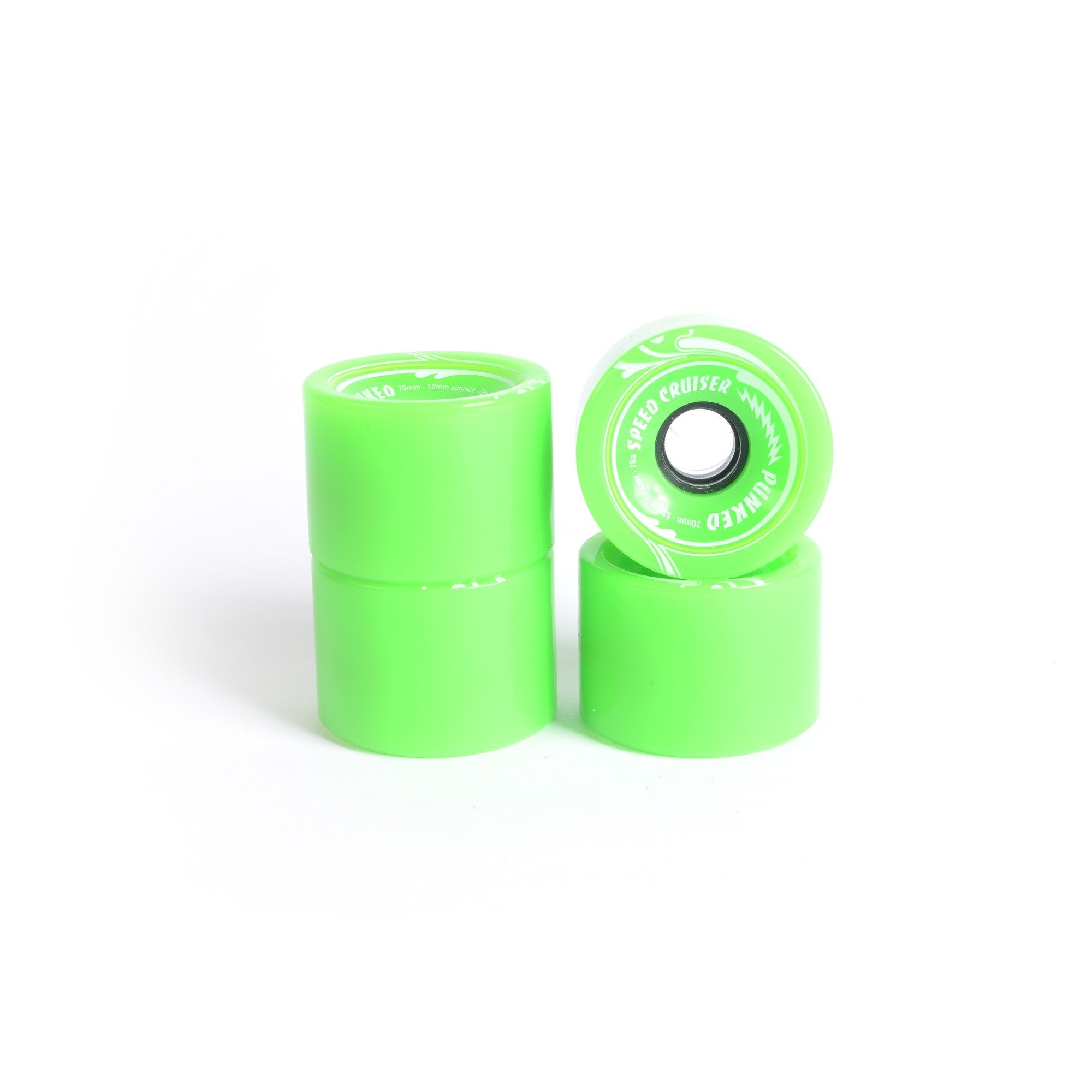 Roues skateboard - YOCAHER 70x52mm 78a - Neon Green
