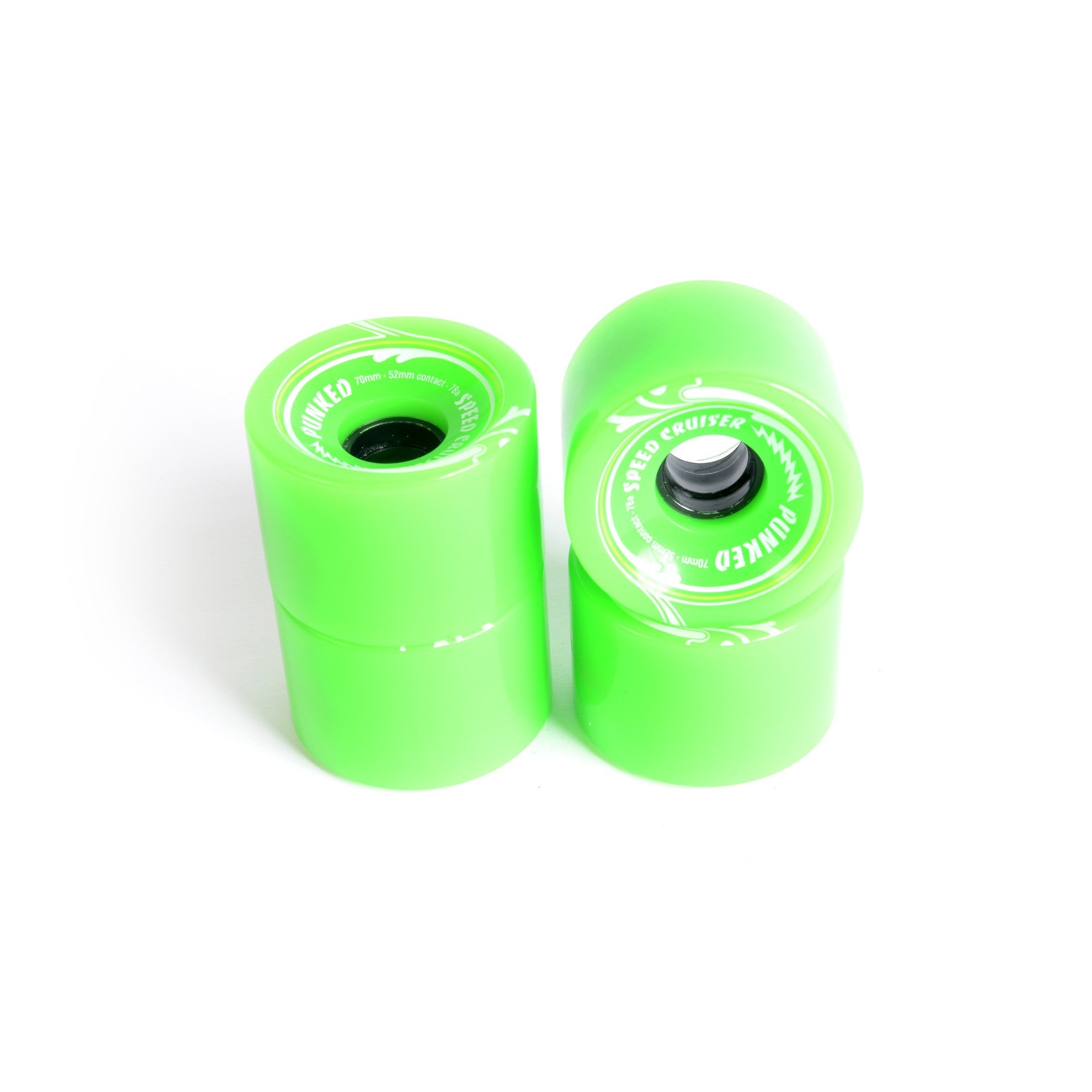 Roues skateboard - YOCAHER 70x52mm 78a - Neon Green