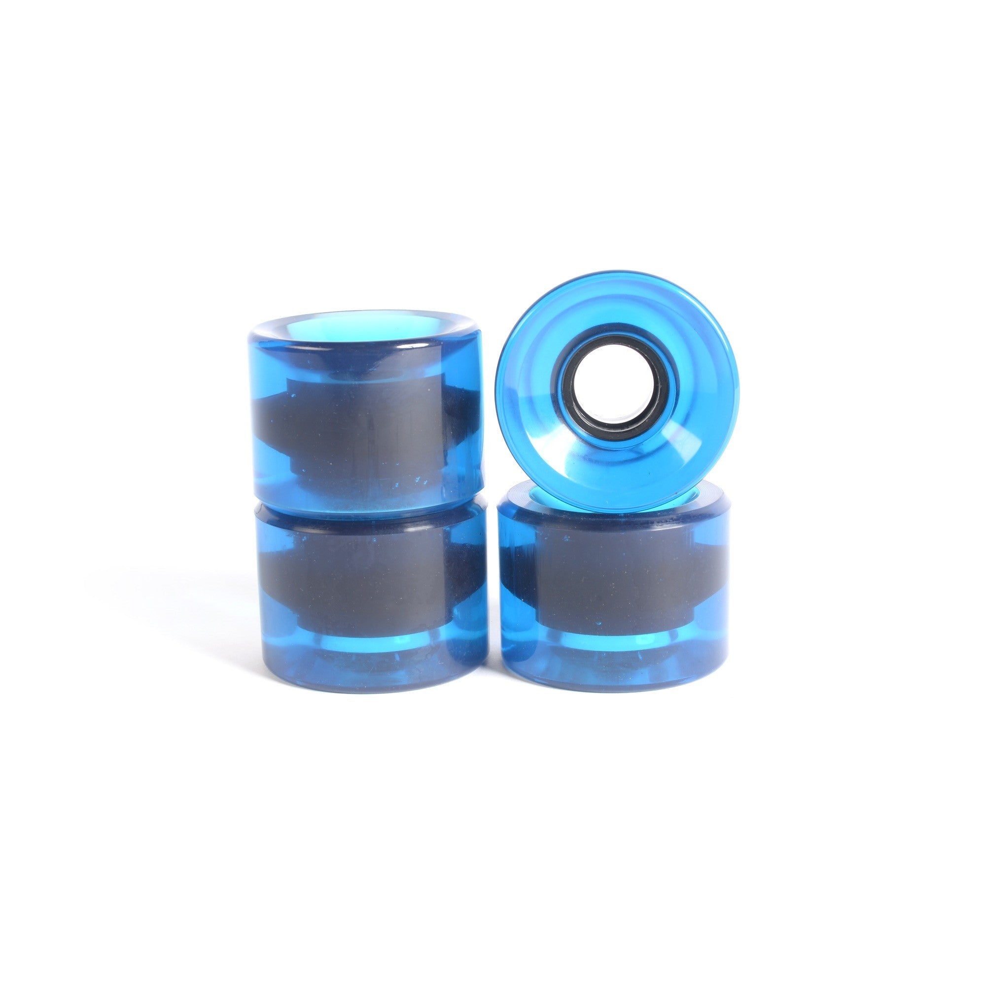 Roues skateboard - YOCAHER 60x44mm 78a - Translucid Blue