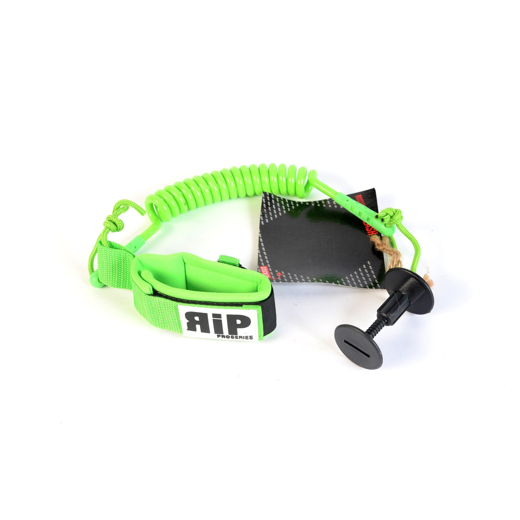 RIP - Leash Poignet Bodyboard No Swivel - Neon Green