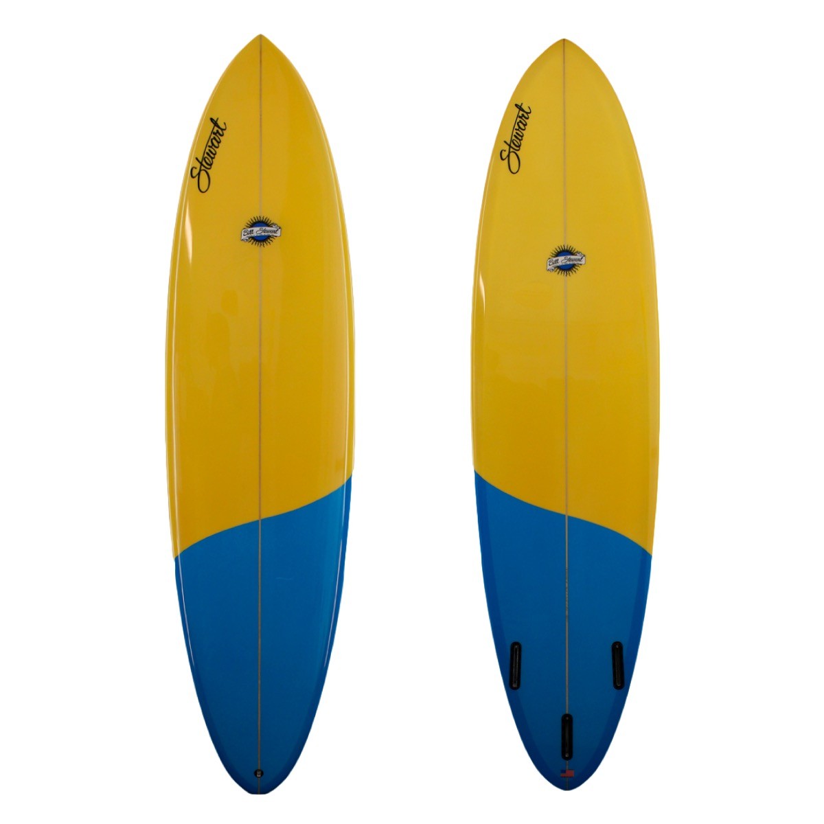 STEWART Surfboards - Funboard Comp 7'8 (PU) - Yellow/ Blue