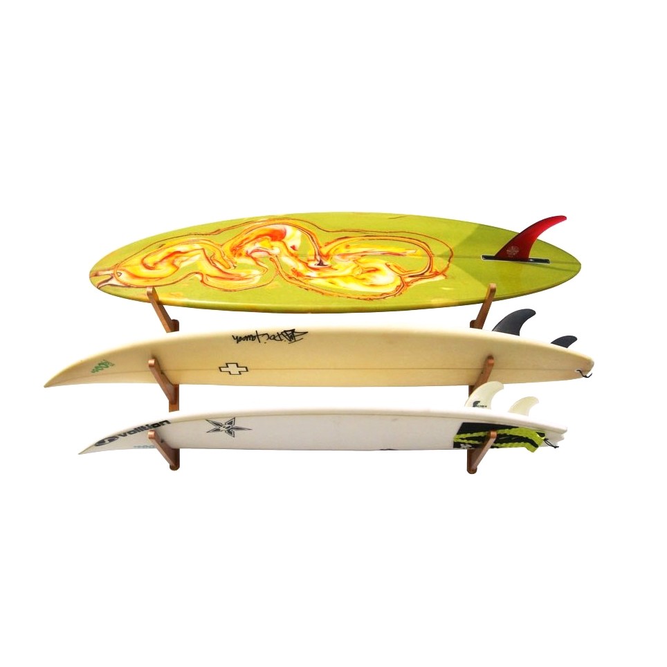 CORSURF - Support mural Multi Rack 3 Boards - Bamboo