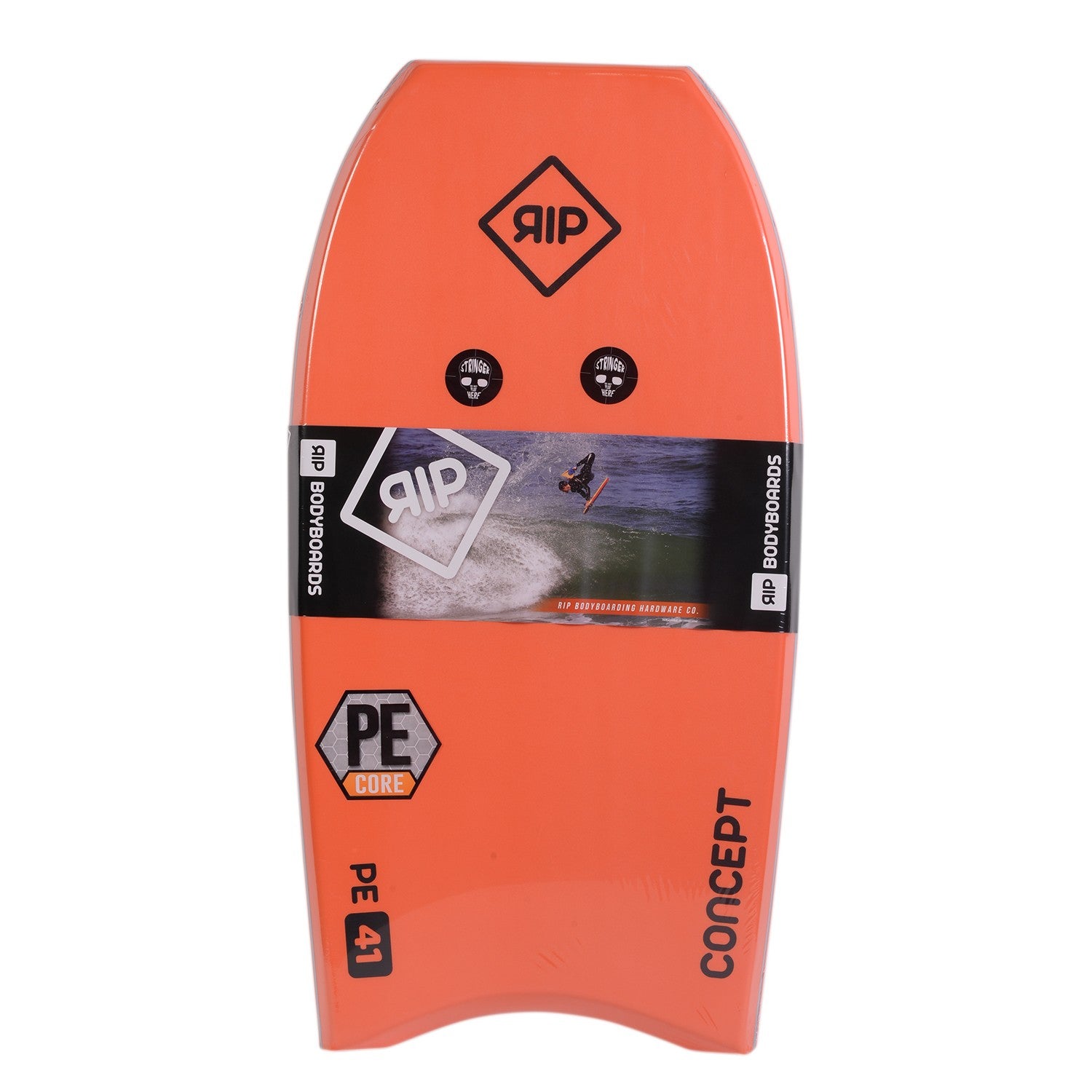 RIP Bodyboard - Concept (PE) Stringer - Orange / White