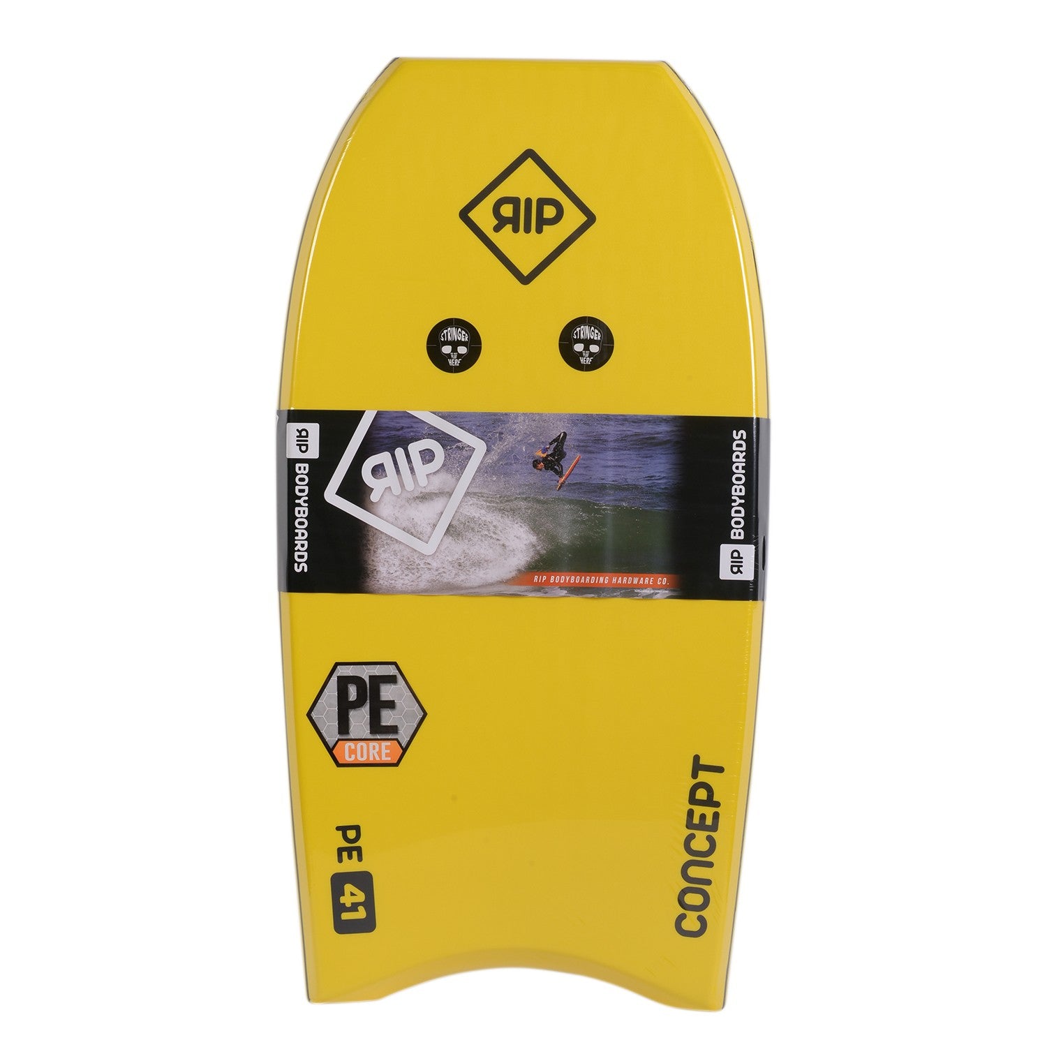 RIP Bodyboard - Concept (PE) Stringer - Yellow / White