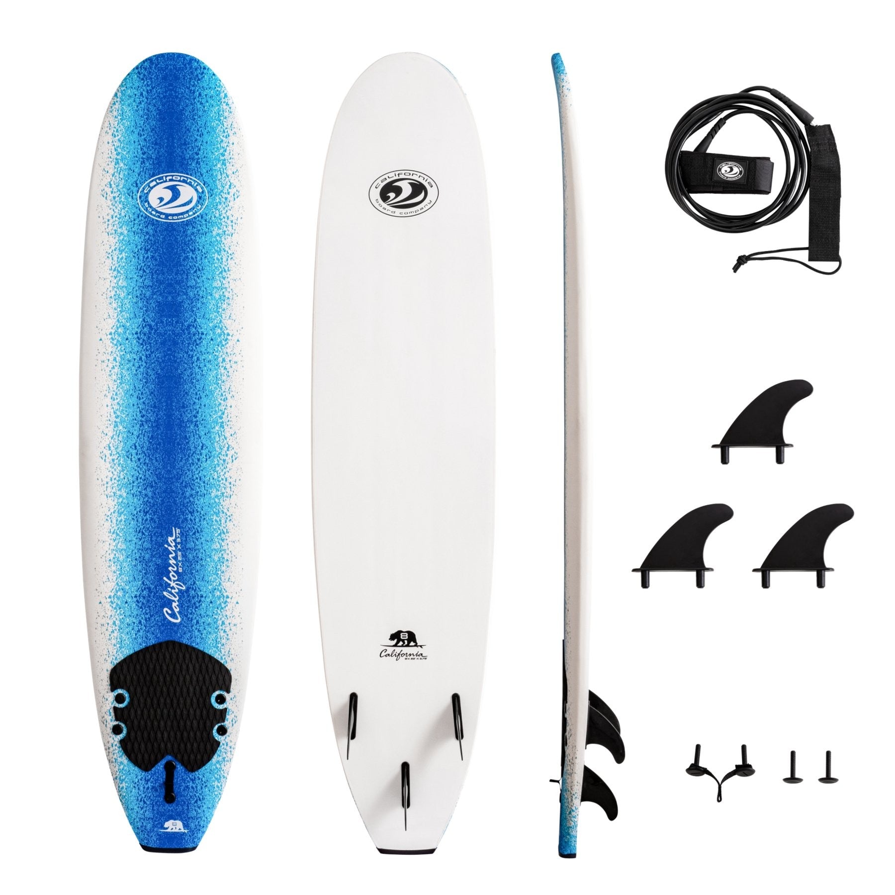 CBC Planche de surf en mousse - Softboard 8'0 - Bear Series