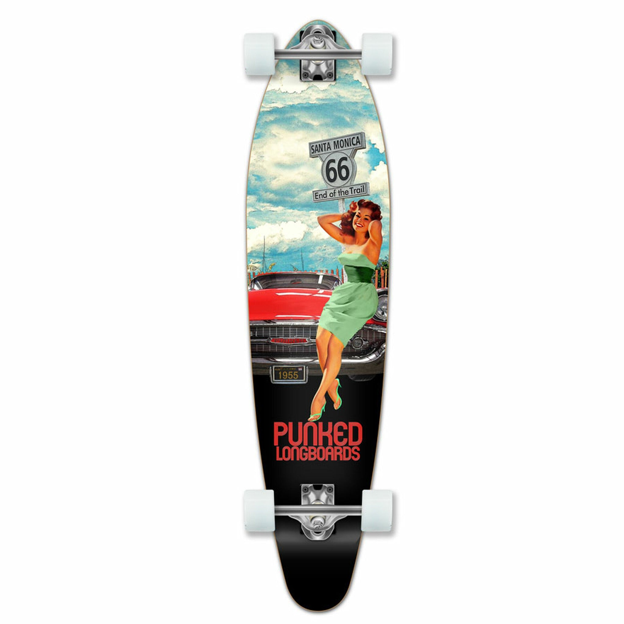 YOCAHER - RTE Kicktail Longboard - Planche Complete