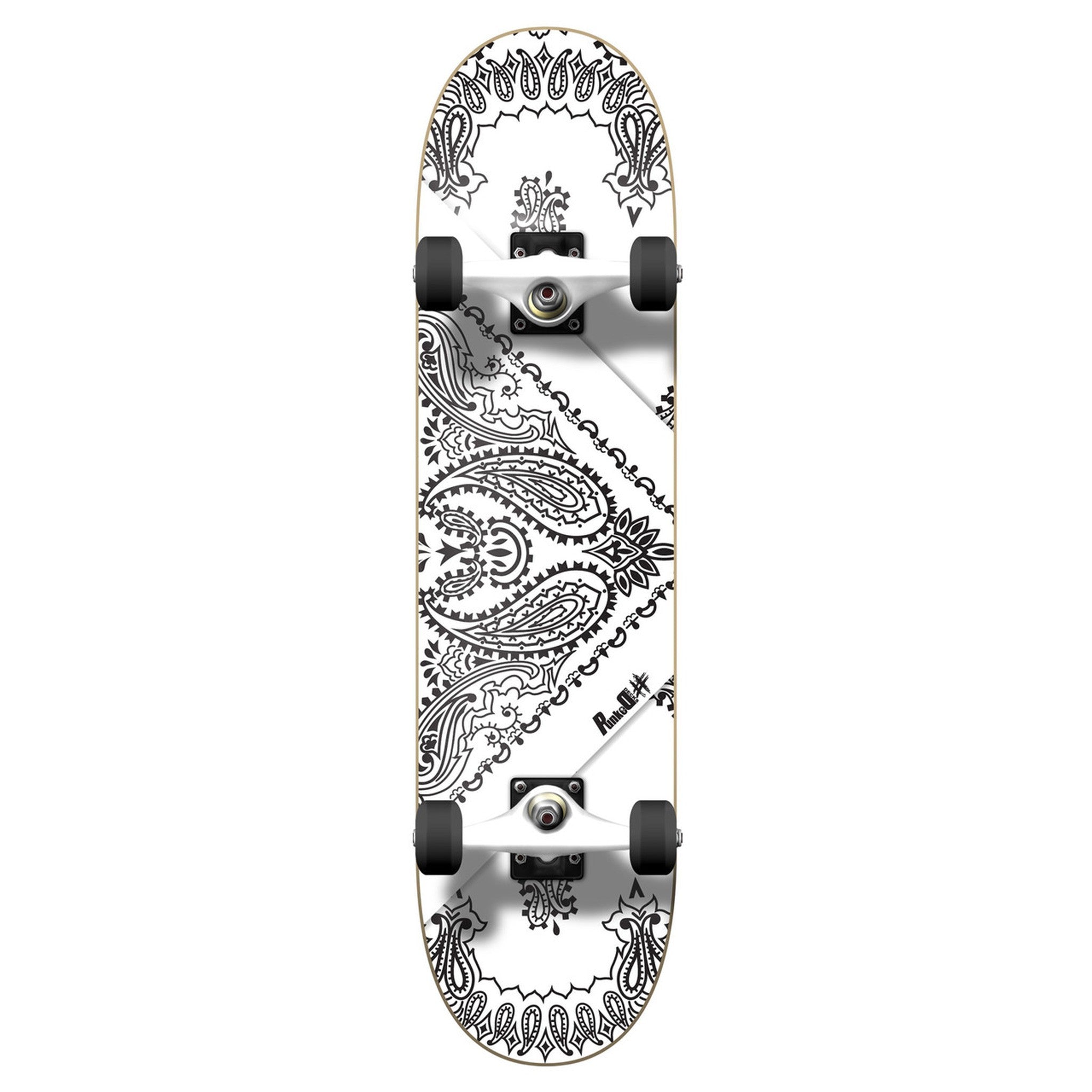 YOCAHER Bandana White - Skateboard Street - Planche Complete