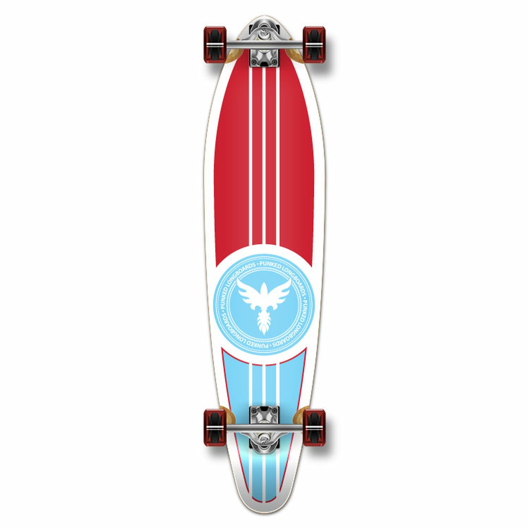 YOCAHER - Patriot Kicktail Longboard - Planche Complete