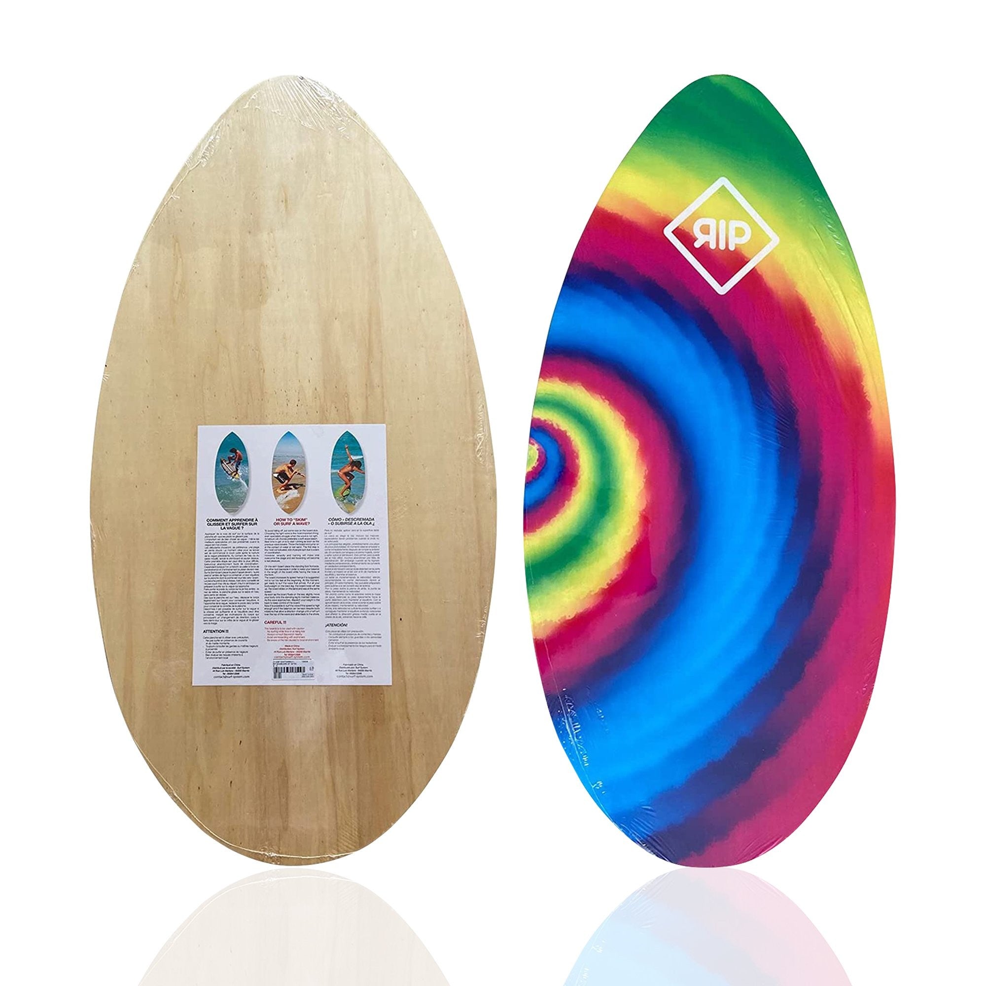 RIP Skimboard Wood - Tie Dye 41 inch
