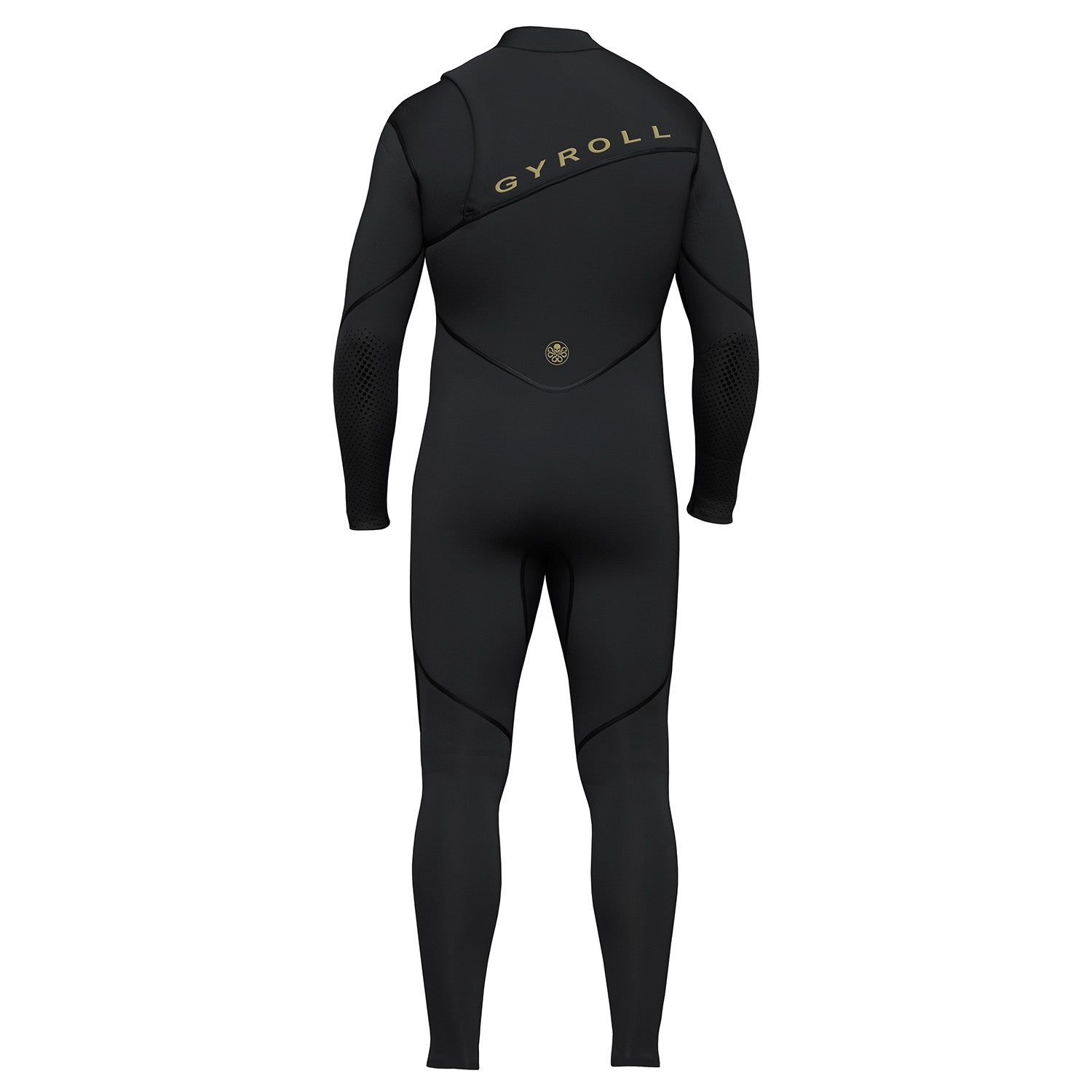 GYROLL Wetsuit - 3/2mm Shield Zipperless - Black / Gold