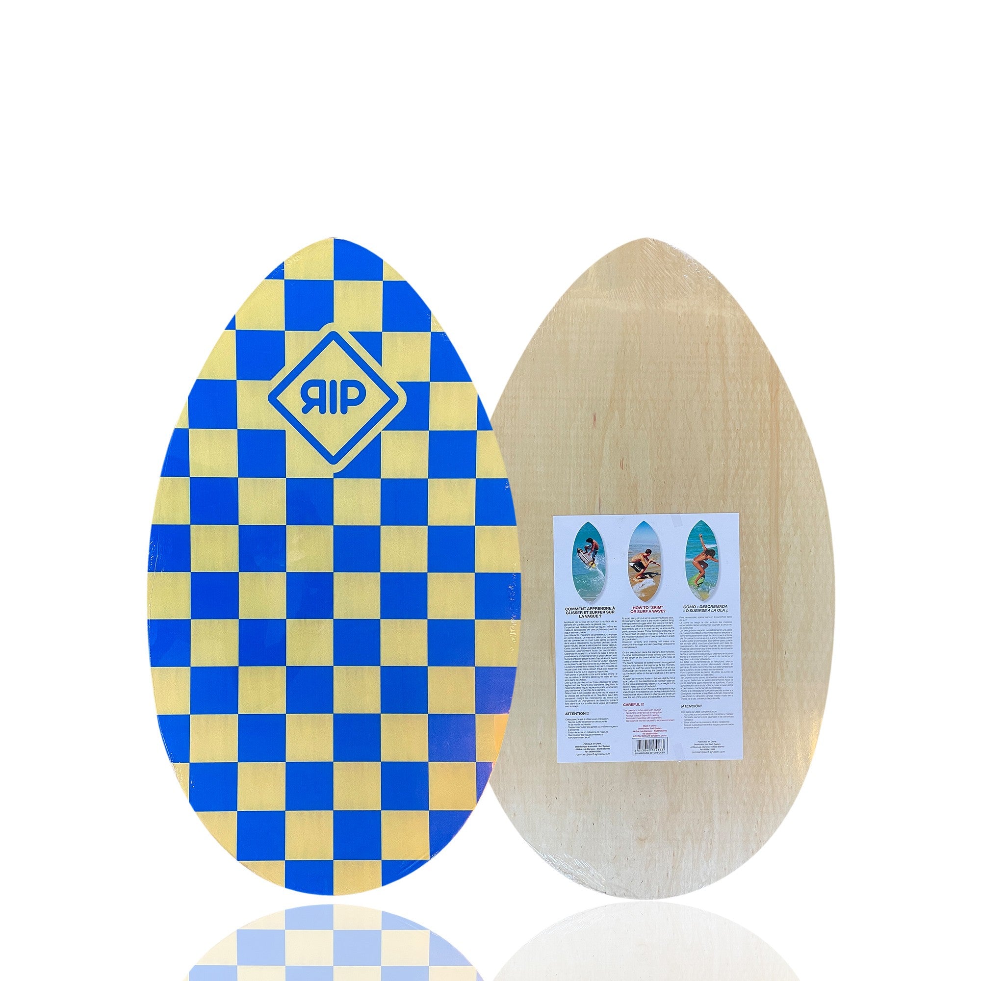 RIP Skimboard Wood - Checker 30 inch