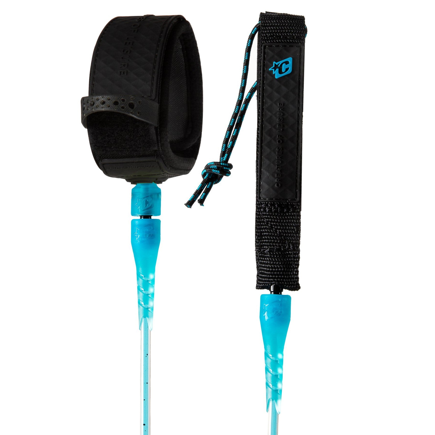 CREATURES - Surf Leash Reliance Pro 6 - Cyan / Speckle Black