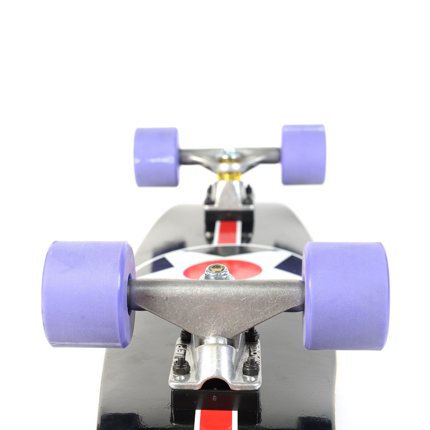 Skateboard Cruiser Reconditionné -TRACKER TRUCKS Cruizeline 27 Inch - Purple Wheels