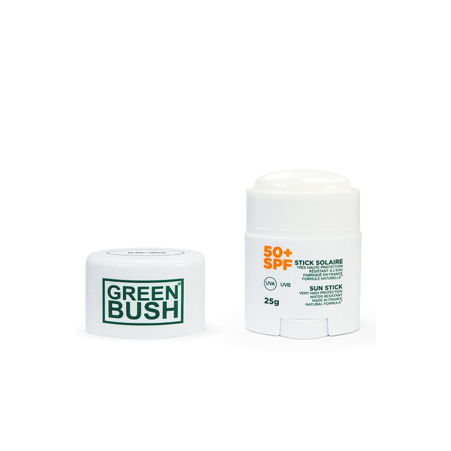 GREEN BUSH - Stick Solaire SPF 50+ - Blanc