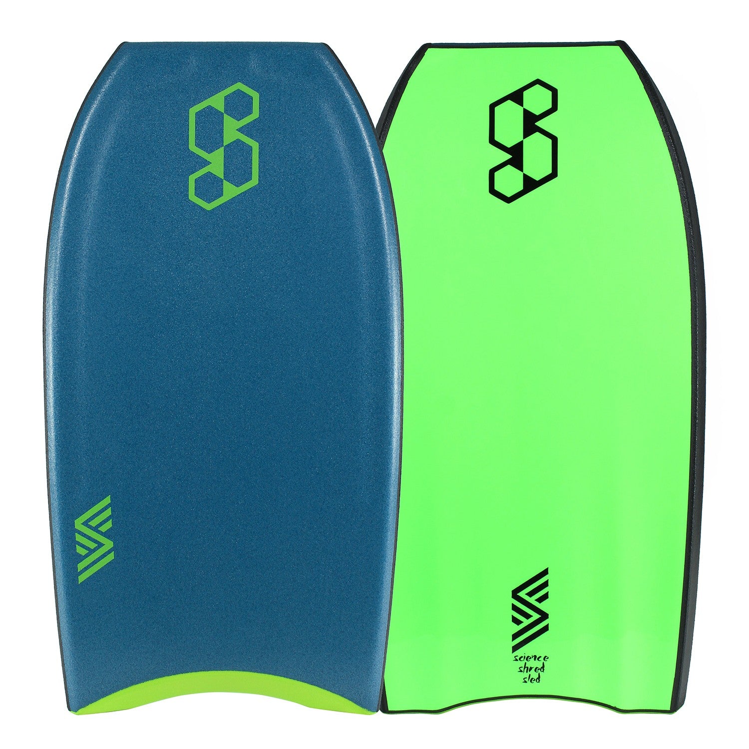 Science Bodyboard - Shred Sled Series PE - Green / Fluro Green