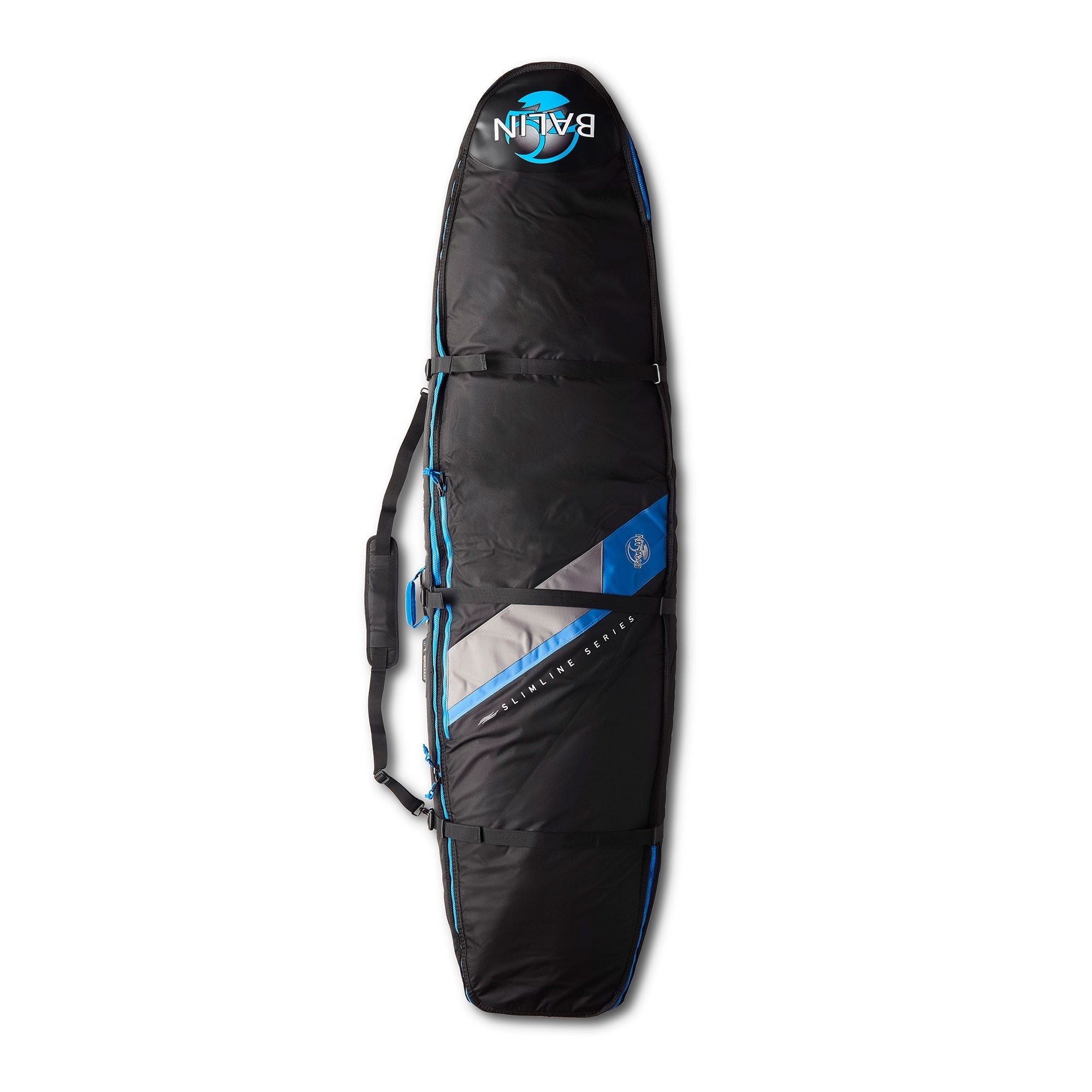 BALIN - Funda de viaje 1-3 tablas - Coffin Triple Wheeler 10mm - Negro / Azul