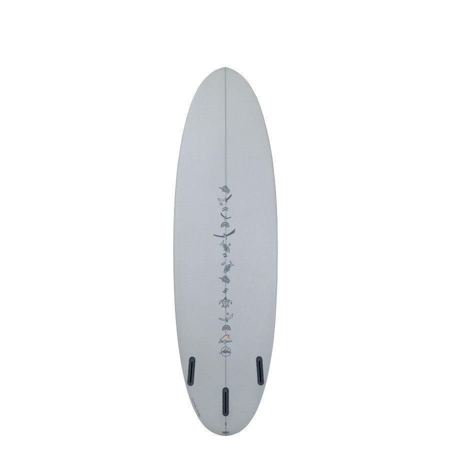 ALOHA Surfboards x Jalaan Peanut 6'6 (PU) Ash Grey - Futures