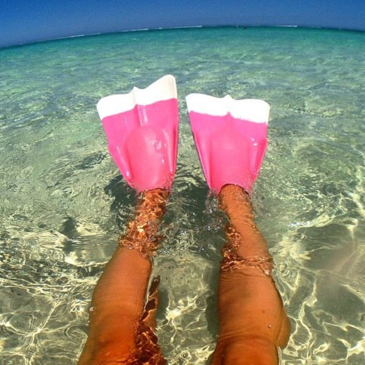 DA FIN - Palmes bodyboard et bodysurf - Pink / White