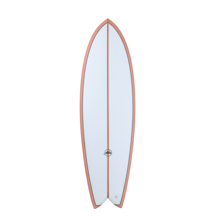 Aloha Surfboards - Keel Twin PU PVCP Coral - 5'8 - Futures