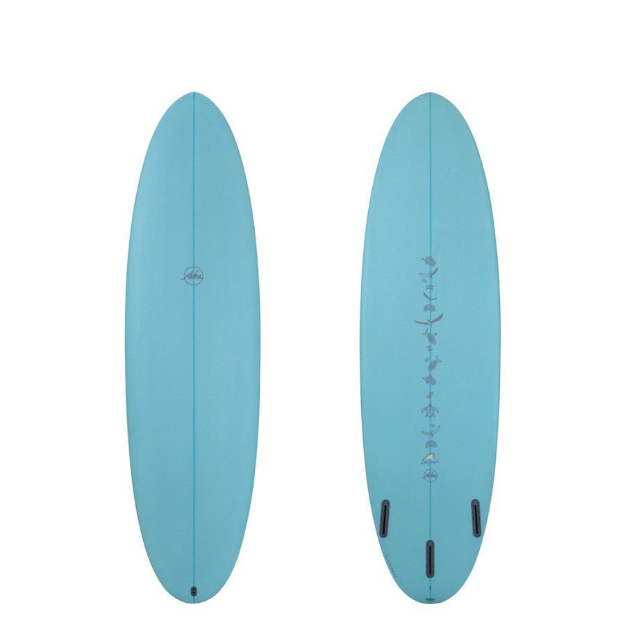 ALOHA Surfboards x Jalaan Peanut 6'6 (PU) Aqua - Futures