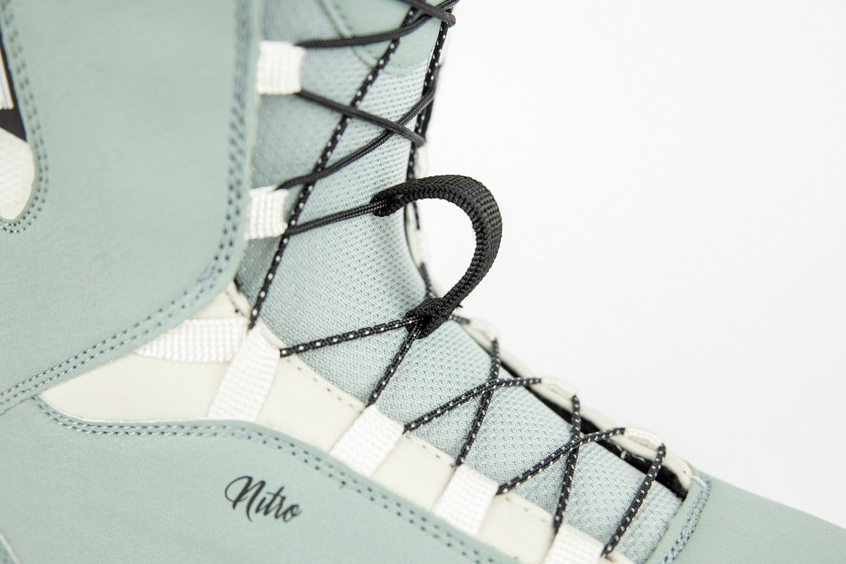 Tablas de snowboard NITRO - Botas Scala TLS para mujer 2023 - Blanco hielo