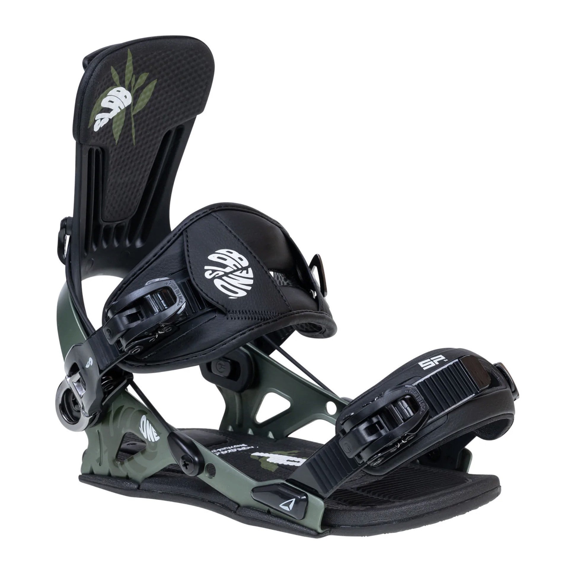 SP BINDINGS - Fixations Snowboard - Slab 2024  (Multi Entry) - Olive