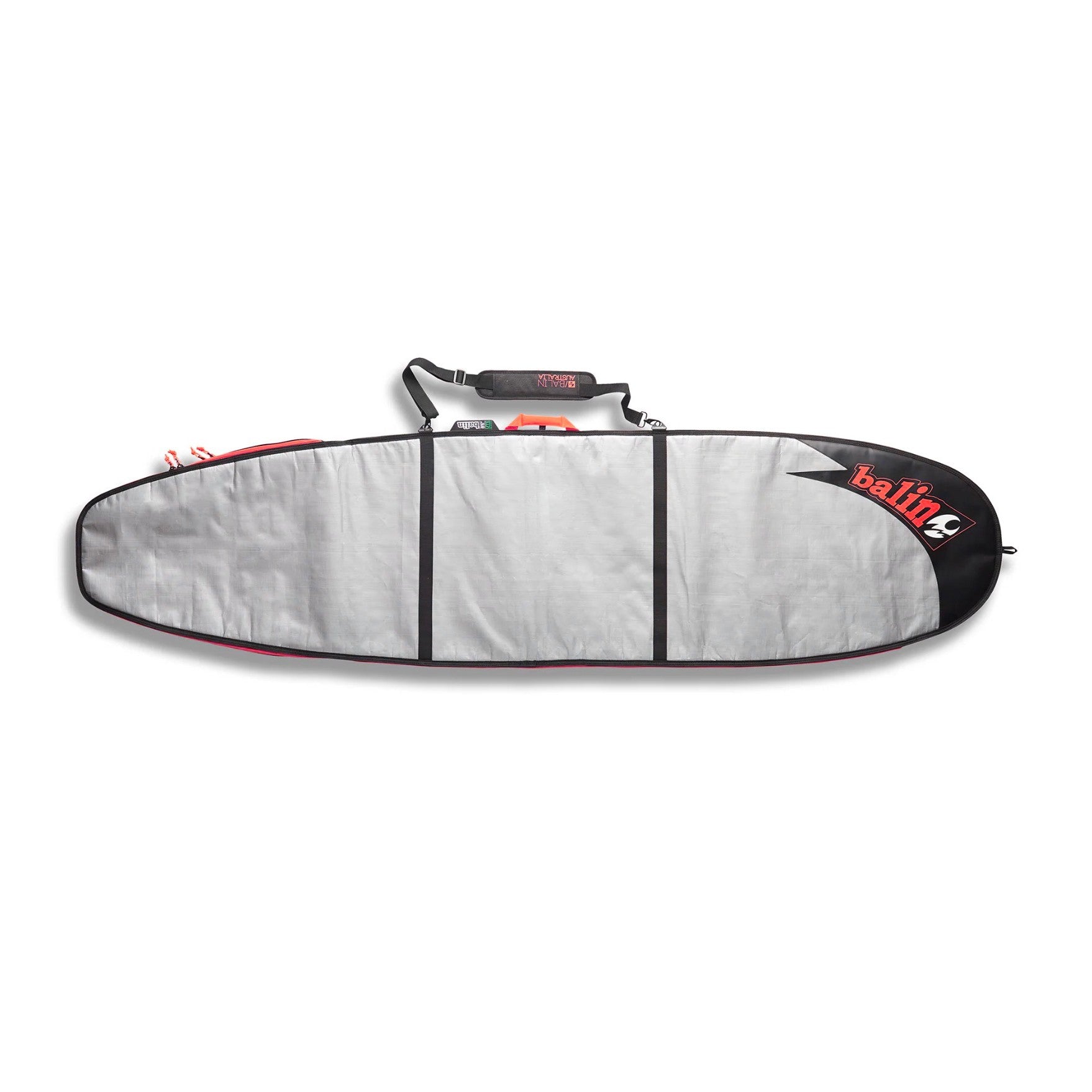 BALIN - Funda de viaje 1 tabla - UTE - Longboard 5mm - Rojo