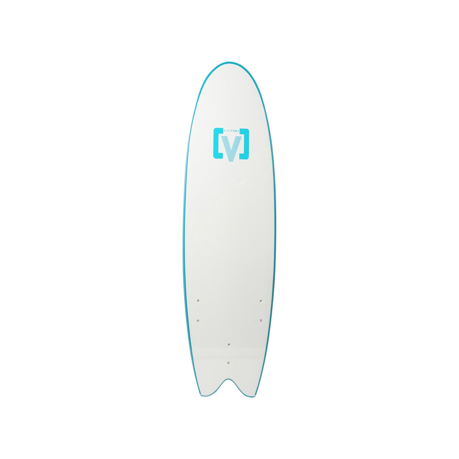 VICTORY - EPS Softboard - Tabla de surf de espuma - Fish 6'6 - Azul cielo
