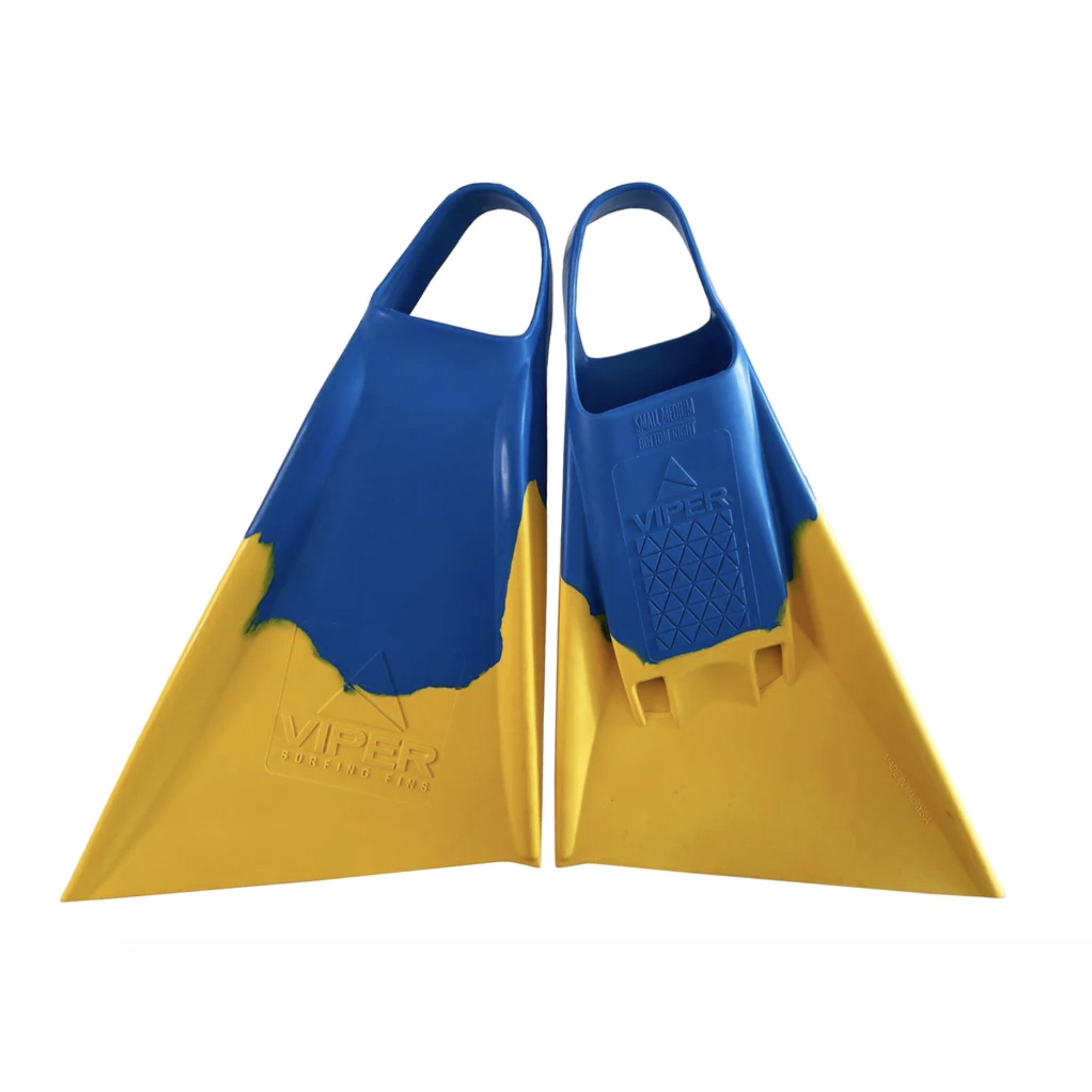 MS VIPER Delta Icons - Aletas de bodyboard - Azul / Amarillo