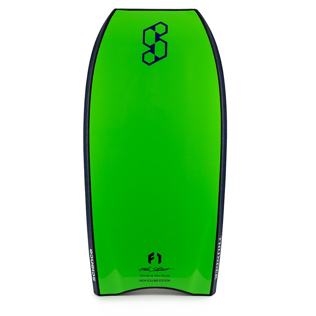 Science Bodyboard - Thunder XL 3x Stringers PP - Midnight Blue / Bright Green