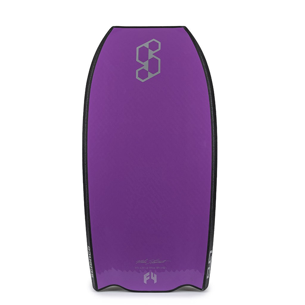 Science Bodyboard - Style LTD Flat Bat F4 PP - Black / Violet Jade