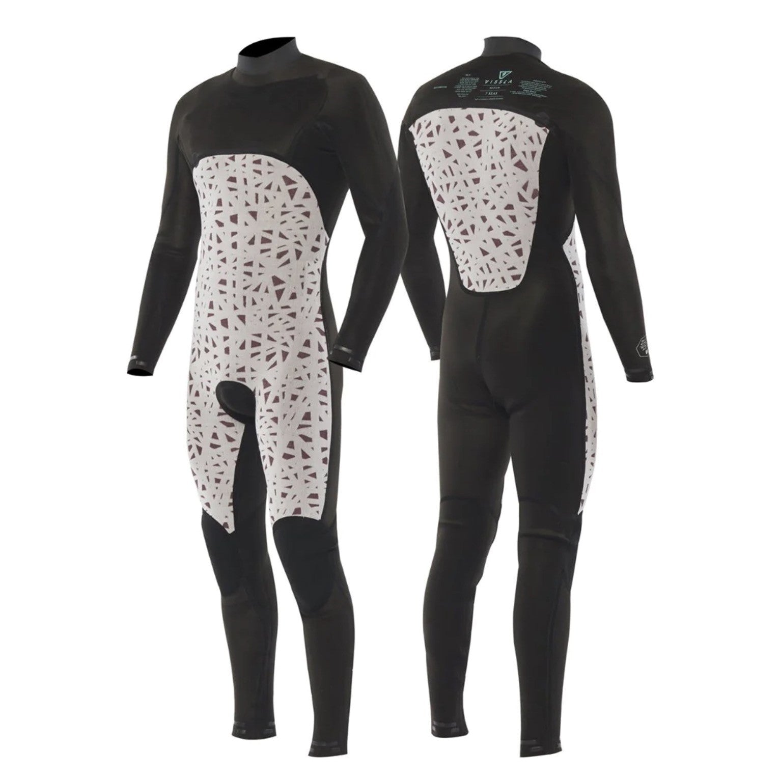 VISSLA - Traje completo 7SEAS - 3/2MM - Negro sigiloso