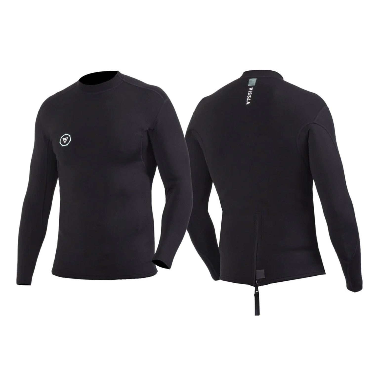 VISSLA - 7SEAS Long Sleeves Back Zip Jacket - 1MM - Black