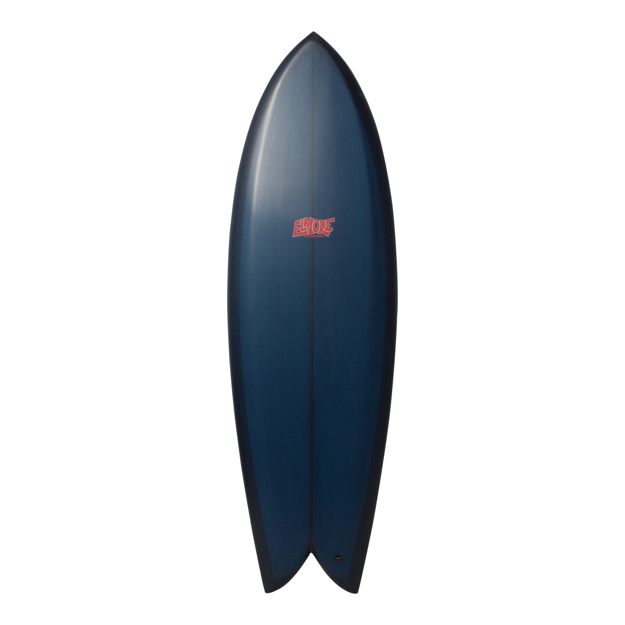 ELMORE Surfboards - Fish 5'8 (PU) Glass On Fins- Navy