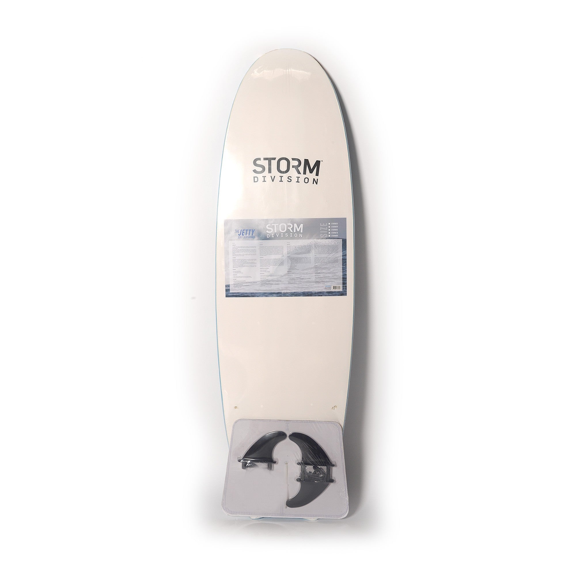STORM DIVISION - Jetty Softboard - Planche de surf en Mousse - 5'8 - Sky Blue