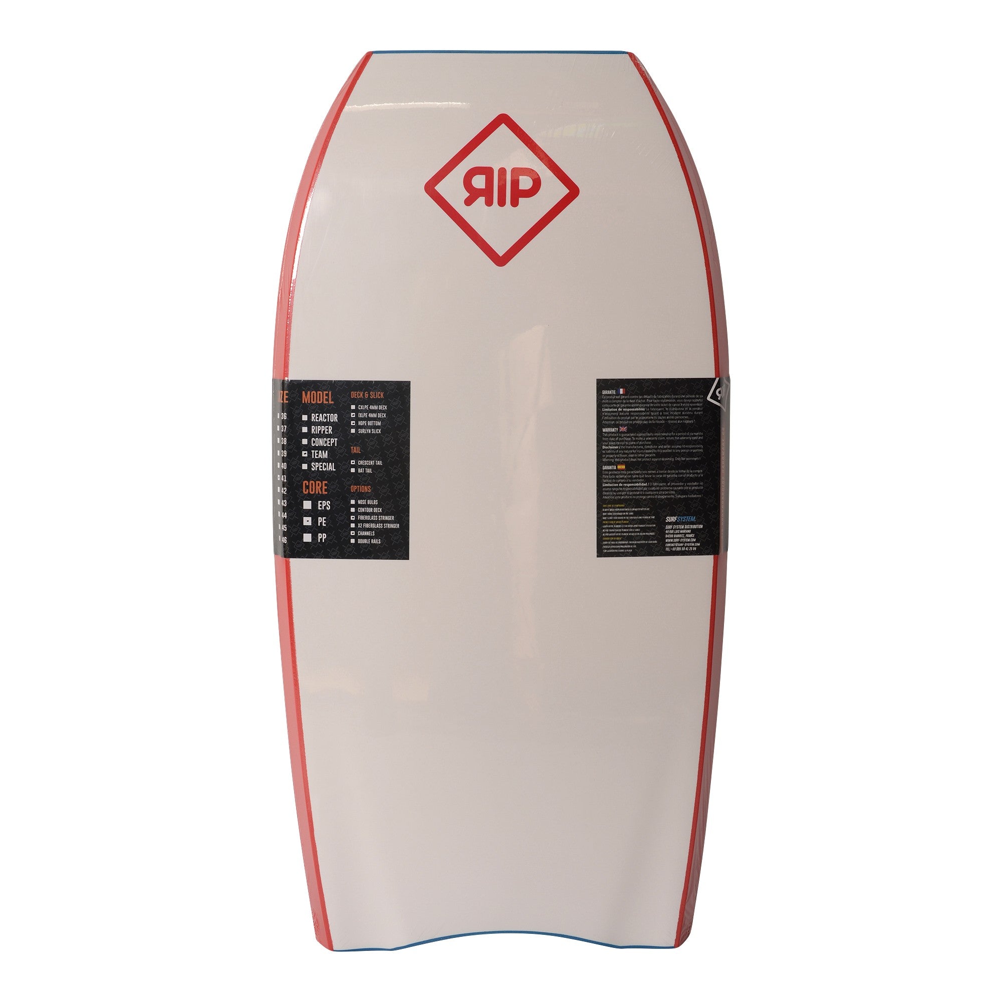 RIP Bodyboard - Team (PE) - Royal Blue / White