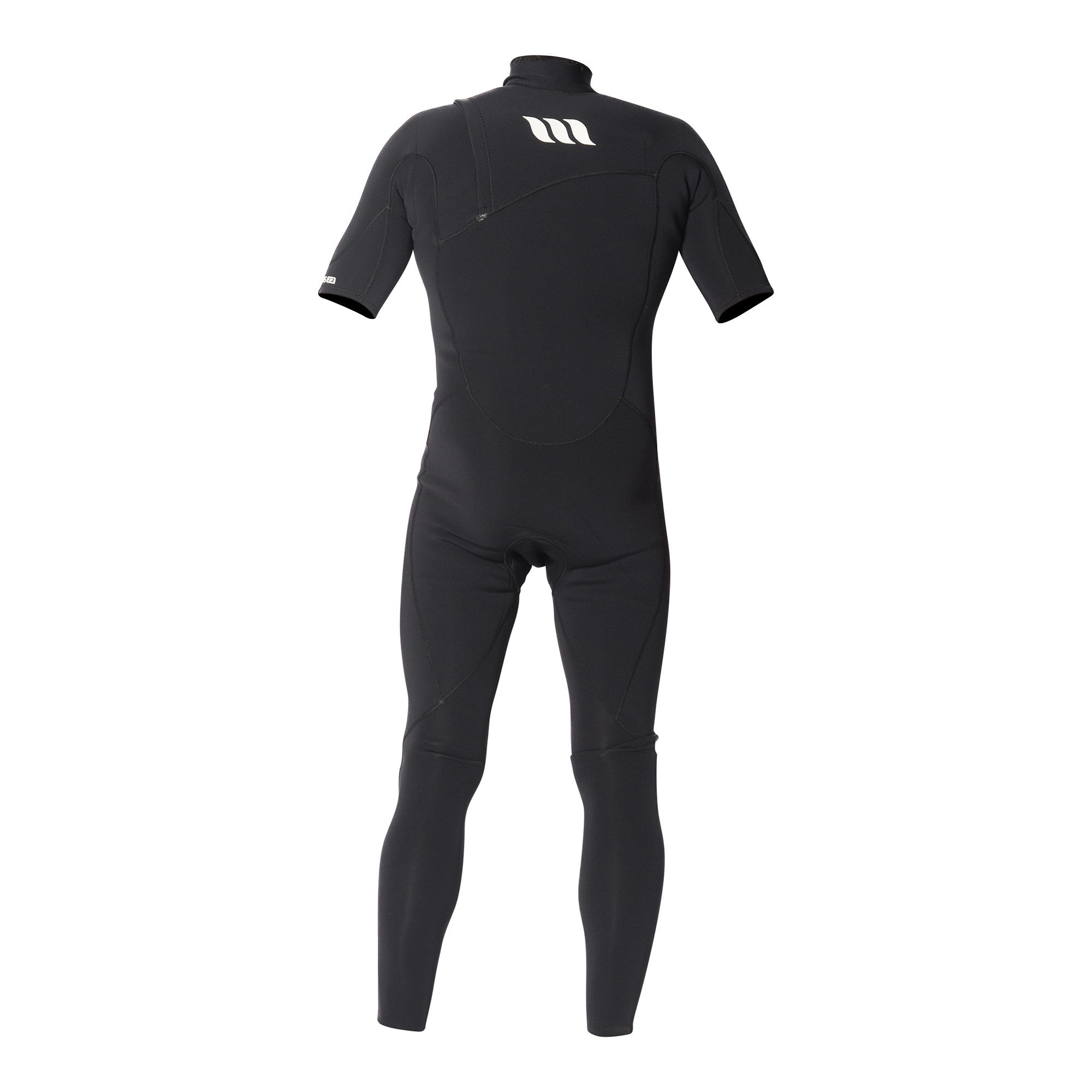 WEST - Combinaison surf LOTUS Chest Zip - 2/2mm Manches Courtes - Black