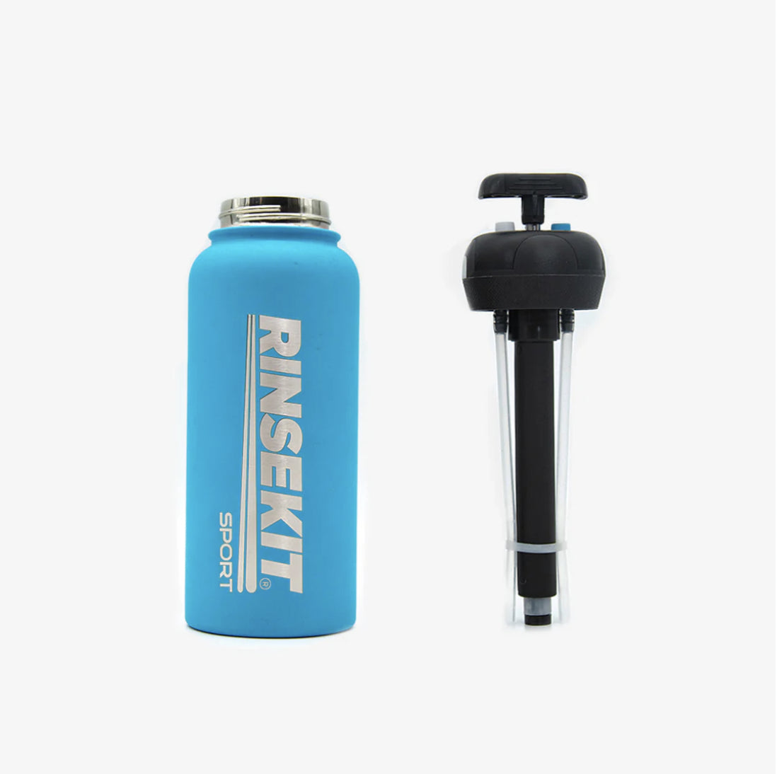 RINSEKIT - Botella de agua y spray - Azul
