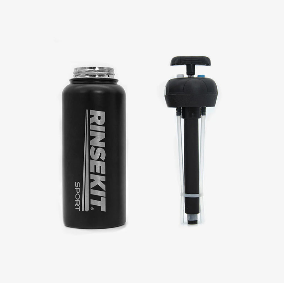 RINSEKIT - Botella de agua y spray - Negro