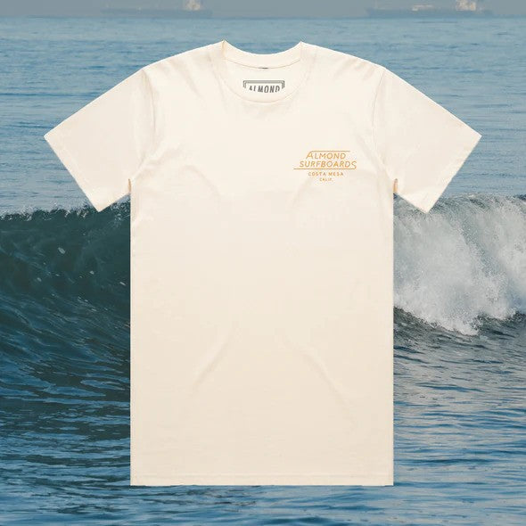 ALMOND Surfboards - Mesa Tee - Natural